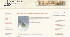 Desktop Screenshot of matthaeus-lehrte.de