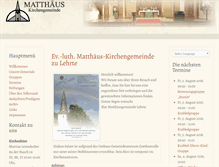 Tablet Screenshot of matthaeus-lehrte.de